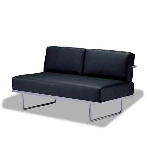 더젠 엘 고급스틸프레임 인조가죽 2인용 소파