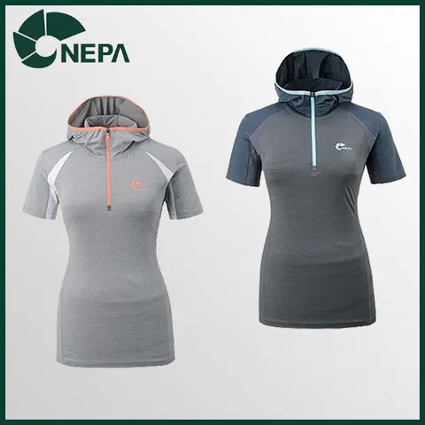 네파 여성 NOBILE 후드 반집업 티셔츠 7D46011 463694