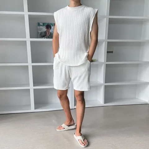 [브리치] 클라쓰업 / 플리츠 나시 세트   2color