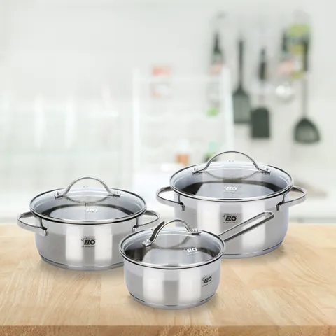 ELO 프리미엄 통3중 스텐냄비 3종세트16편수, 18/20양수