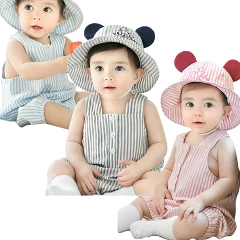 믹키 스트라이프 롬퍼 66-90 204429