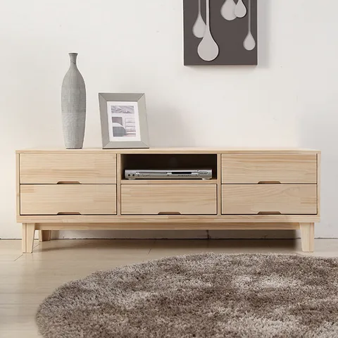 미어링 원목 거실장 1500