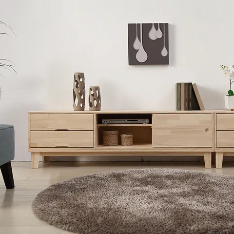 미어링 원목 거실장 서랍형 1800