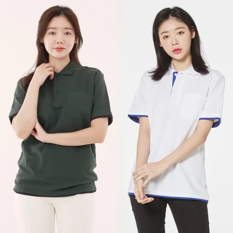 위쉬몰 TK 배색TC하프폴로셔츠C135H106 빅사이즈