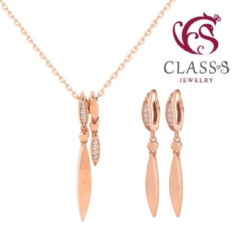 18K 차밍리프세트I목걸이+귀걸이결혼예물 주얼리세트 기념일선물