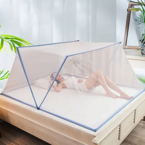 원터치 침대 모기장 텐트 접이식 폴딩 모기 덮장 패밀리 싱글 퀸