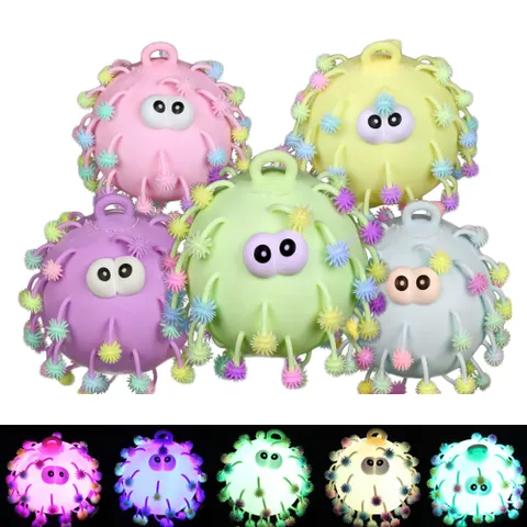 LED 눈송이 야광 말랑이 볼 주물럭 모찌 피젯 파스텔 키덜트
