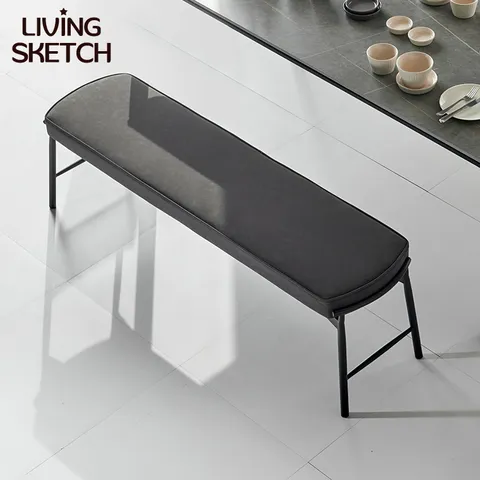 로빈 브레 3인 고급PU 벤치 체어[착불]생활방수 생활스크레치