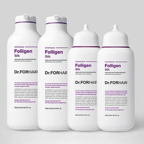 [닥터포헤어] 폴리젠 실크 샴푸 500mlx2 + 실크 트리트먼트 300mlx2