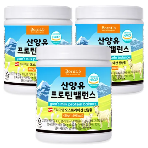 본트비 산양유 단백질 보충제 분말 420g 3통