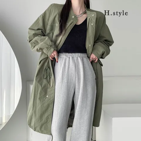 H스타일OT롱개파카야상/봄신상/자켓/JK/점퍼/코트/사파리/야상/가디건/아우터/간절기