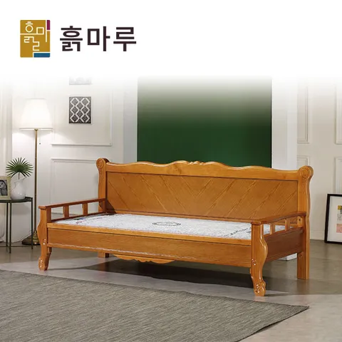 [흙마루]흙돌침대 홍맥반석/편백함 카우치돌소파 C5015W