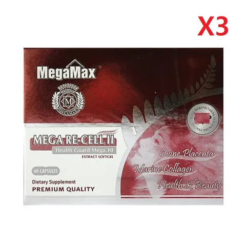 [해외직구]뉴질랜드 메가맥스 메가 리셀II 양태반 60정-3개