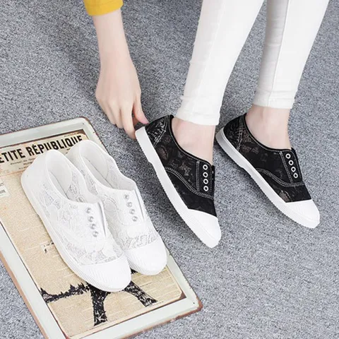 레이스 매쉬망사 슬립온 CNK마스터