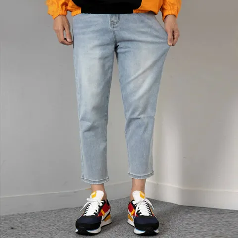 [브리치]  / 여름 치노 반배기 청바지 / 빅사이즈 34 중청 연청