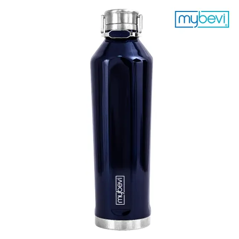 마이베비 콰트로캔틴 캐리핸들 740ml 메탈블루_보온보냉병