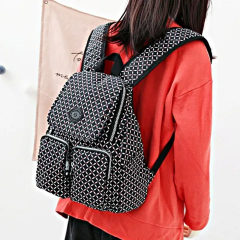 투포켓 미니백팩 캐주얼 학생 여행가방 플라워패턴백 여성크로스백 여자핸드백