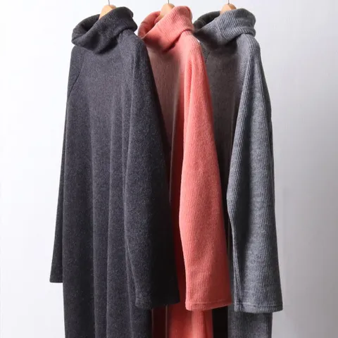 니트 폴라 롱원피스 201I011S 빅사이즈 여성의류