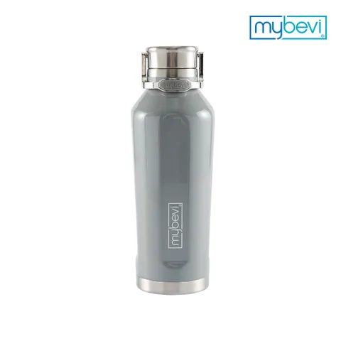 마이베비 콰트로캔틴 캐리핸들 390ml 그레이_보온보냉병