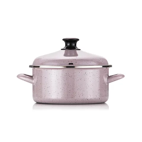 [햄튼] 독일법랑 20cm 낮은양수냄비 블루베리 마카롱 / HEL 77-20 463694