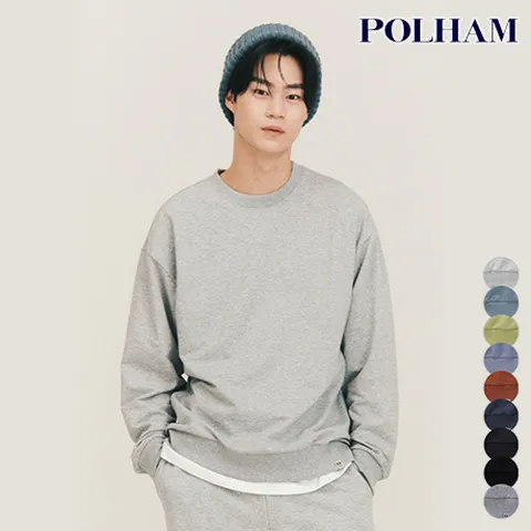 공용 쿨테리 솔리드 맨투맨 PHB3TR3010 428519