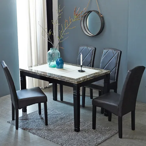 [무료배송] 제니스 코코 1200 포세린 통 세라믹 대리석 4인용 식탁 테이블 카페 인테리어 식탁세트/구성선택 의자포함