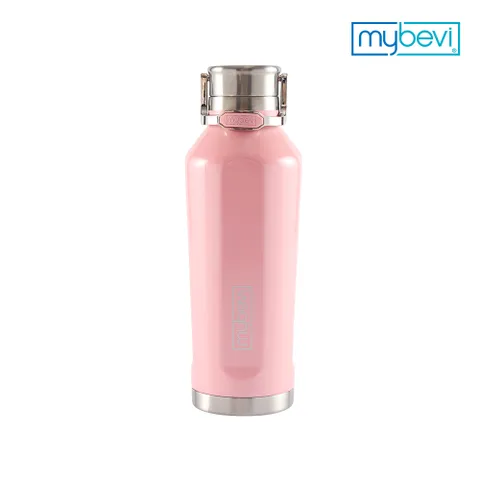 마이베비 콰트로캔틴 캐리핸들 390ml 핑크_보온보냉병