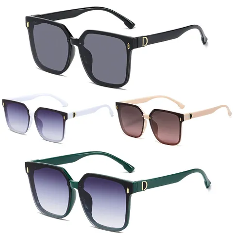 오버사이즈 사각 뿔테 틴트 데일리 운전 패션선글라스