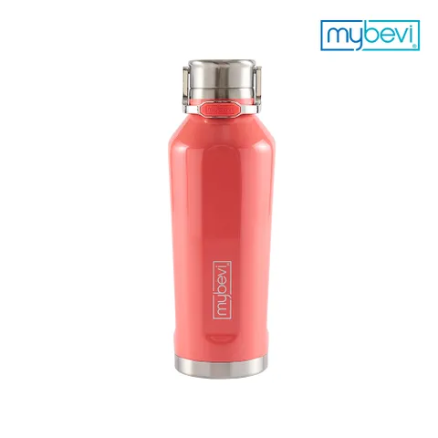 마이베비 콰트로캔틴 캐리핸들 390ml 코랄_보온보냉병