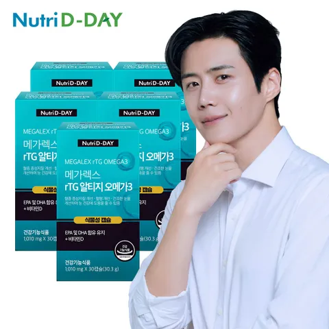 메가렉스 rTG알티지 오메가3 식물성캡슐 30캡슐 5박스