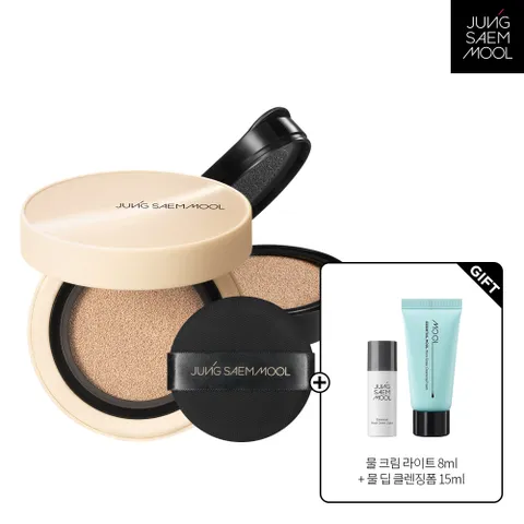 스킨 누더 커버레이어 쿠션 본품+리필 + 물크림 라이트 8ml + 딥 클렌징 폼 15ml