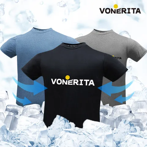 무료배송 쿨카치온 기능성 라운드 로고 반팔 티셔츠 1+1