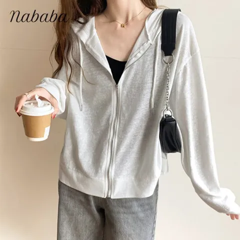 [브리치]  / NC050 비치 베이직 캐주얼 후드가디건