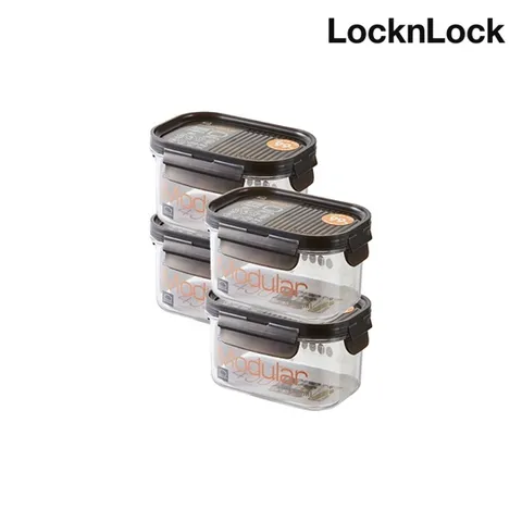[4개] 비스프리 모듈러 직사각 450ml  LBF402  4P 세트