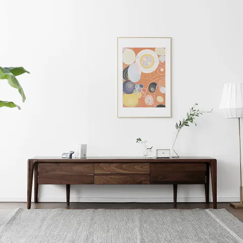 헤리티지월넛 VIP 하이엔드 X형 거실장 1600