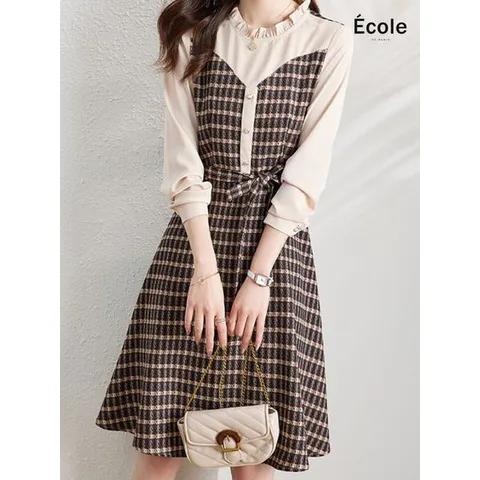 [하프클럽/에꼴드파리]줄리 페미닌 원피스_F22WOP005Z