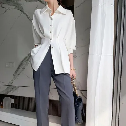 [브리치] 허그허그 / 허리 셔링 3 color 블라우스