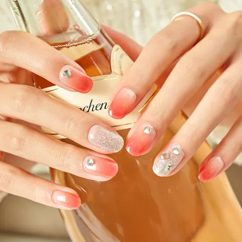 엣지유 선셋캐럿 붙이는 셀프 젤네일