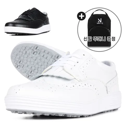 [사은품 증정] 스파이크리스 가죽 수제 골프화 NQ118