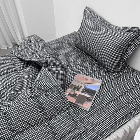 롤리체크 차렵이불+패드+베개커버 패드세트 SS슈퍼싱글