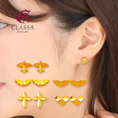 [클래스에스] 순금24K 미니귀걸이9+18K장식_0.60g~0.69g