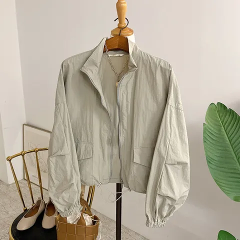 [브리치] 허니제이 / 루바인 하이넥 바스락 포켓 집업 점퍼(3color)