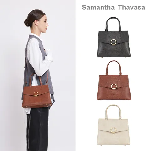 [사만사타바사] 쁘띠모니카 리자드 사첼백_50351SC