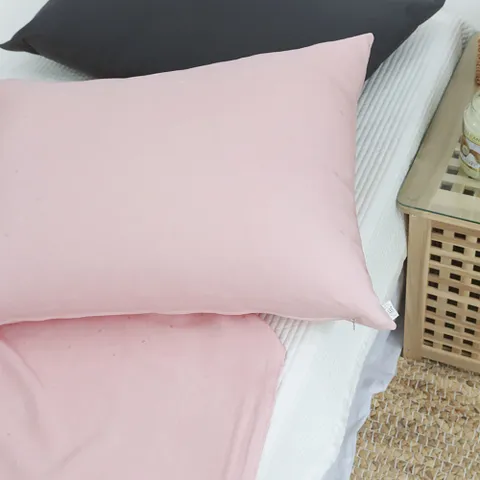 [레브라이프] 냉장고 인견 핑크 여름 베개커버