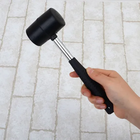 원목 마루시공 탄성 목공용 고무망치 300g 타일망치 고무망치 목공용망치 텐트망치
