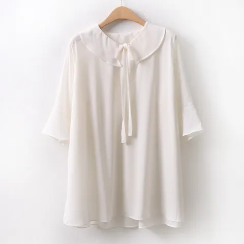 아이우먼 쉬폰리본프릴원피스 WW5886M107 빅사이즈