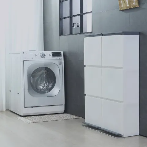 플로타 스탠드 다용도 분리수거함 3단