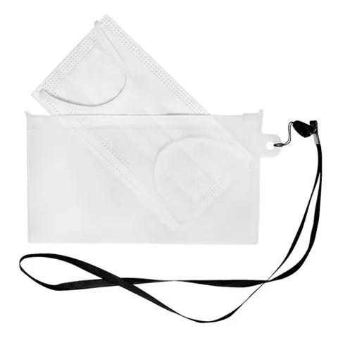 덴탈 마스크용 목걸이형 마스크 보관 파우치X3개 마스크 보관팩 마스크파우치 마스크포관함