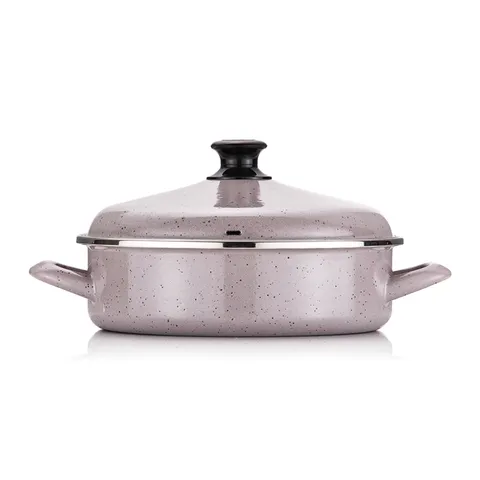 [햄튼] 독일법랑 24cm 전골냄비 블루베리 마카롱 / HEL 57-24 463694