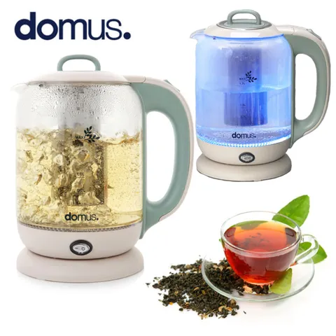 도무스 유리티포트 1.7L 약탕기 티팟 분유 전기포터 티메이커